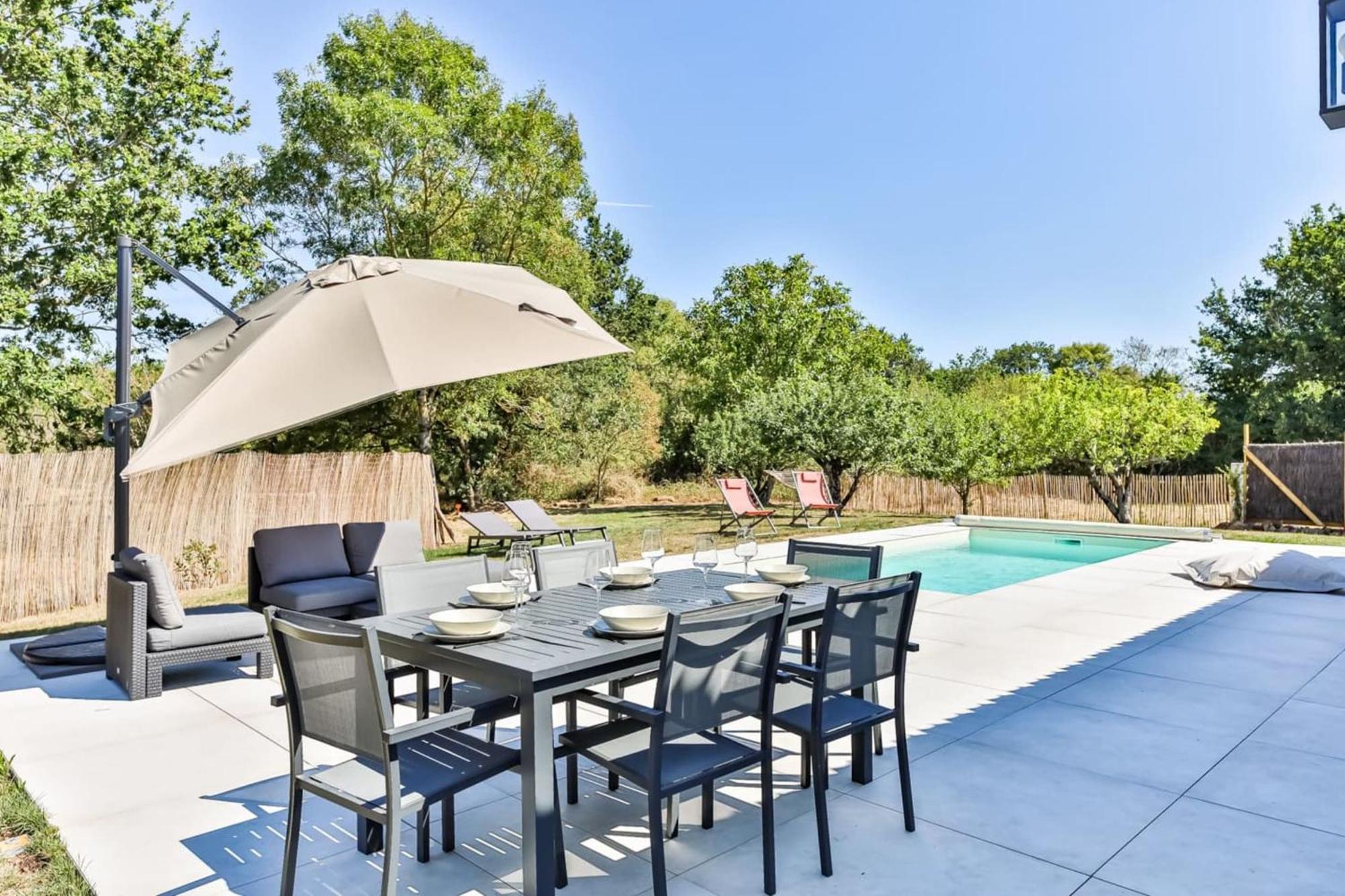 Chiron Reculeau - Maison Avec Piscine Bois-de-Cene Bagian luar foto